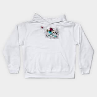 SKATING BLOODY RABBIT 020 Kids Hoodie